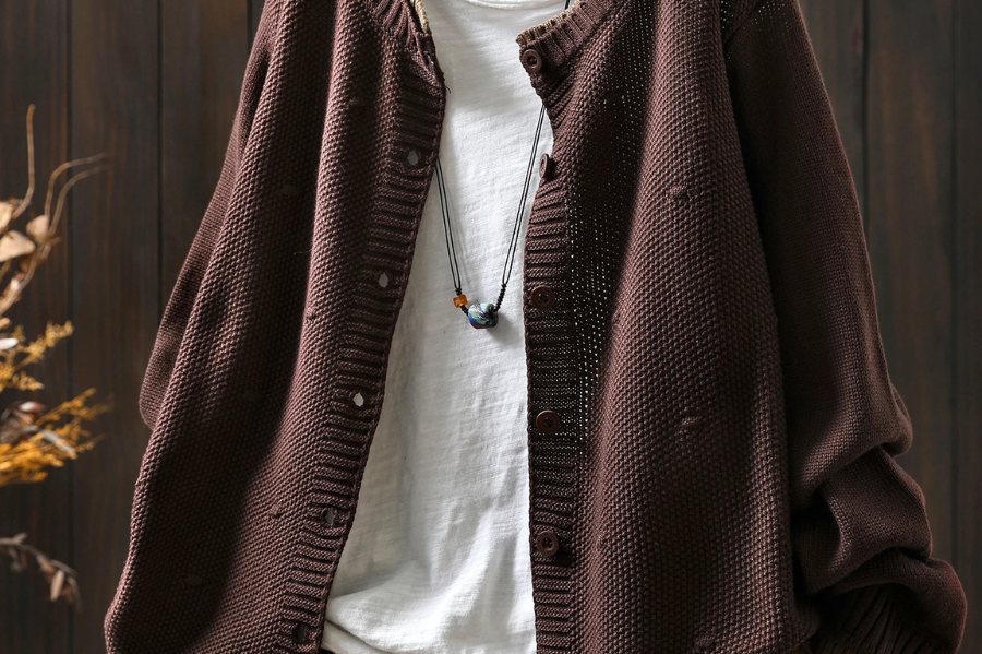 Women's Oversized Chunky Knit Cardigan | Warm Draped Cardigan