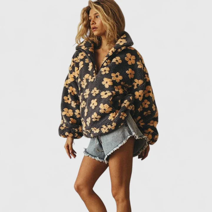 Vibe - Women's Half-Zip Borg Fleece Jacket