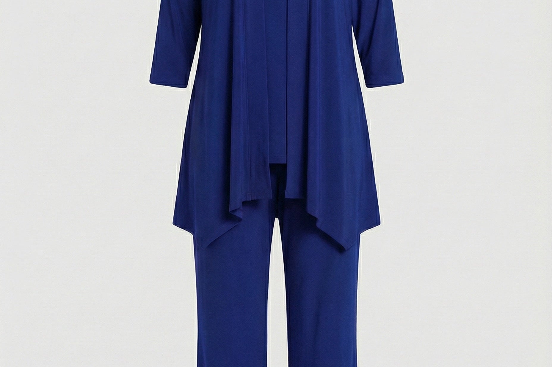 Three-Piece Wide-Leg Pantsuit Set | Elegant Tailored Trouser Suit