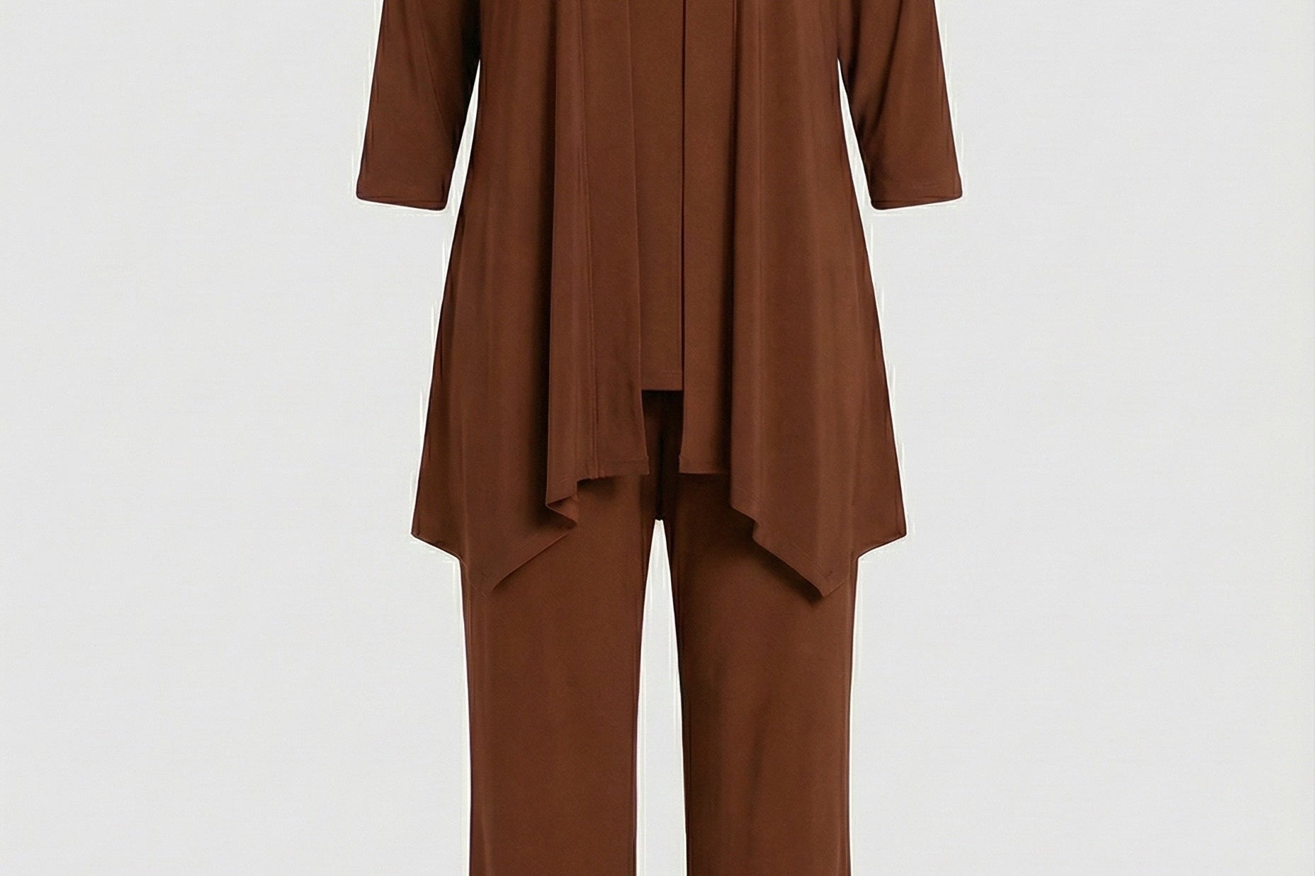Three-Piece Wide-Leg Pantsuit Set | Elegant Tailored Trouser Suit