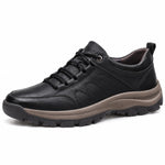 Wendell - Men's Slip-On Leather Orthopedic Shoes - Black