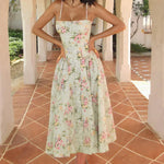 Hazel Floral Corset Midi Dress - view 1