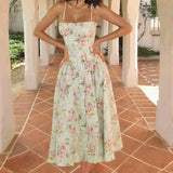 Hazel Floral Corset Midi Dress - view 1