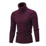Xander - Men's Cable Front Roll Neck Sweater