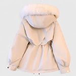 Xanthe - Women's Padded Parka with Faux Fur Hood