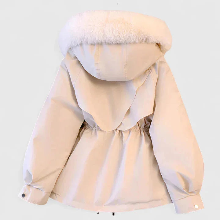 Xanthe - Women's Padded Parka with Faux Fur Hood