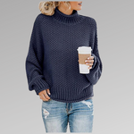 Yvaine - Women's Classic Knitted Sweater - Blue