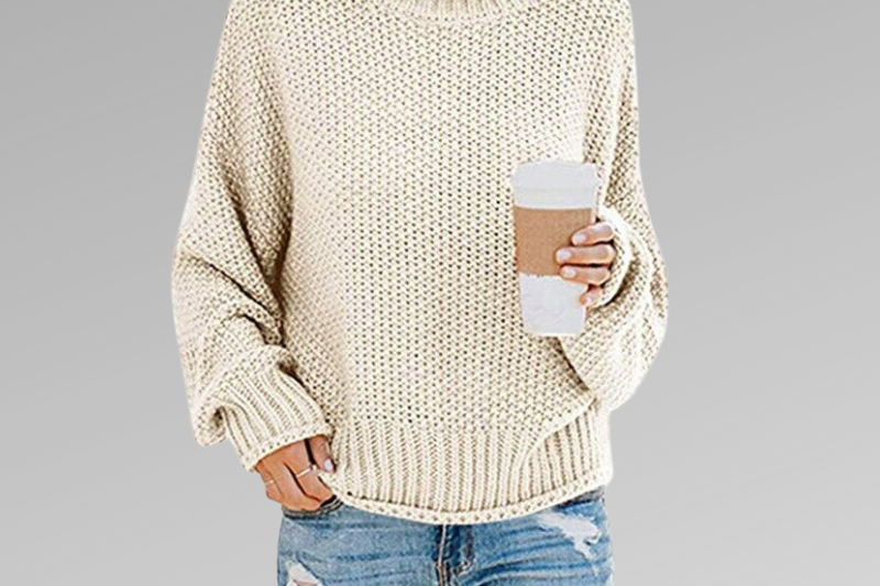 Yvaine - Women's Classic Knitted Sweater - Cream