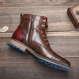 Zeke - Men's Classic Zip and Lace Boots