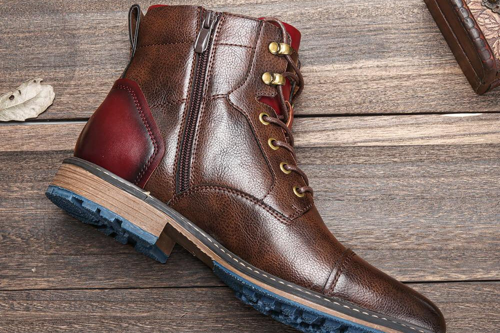 Zeke - Men's Classic Zip and Lace Boots