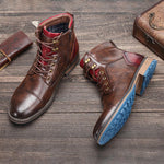 Zeke - Men's Classic Zip and Lace Boots