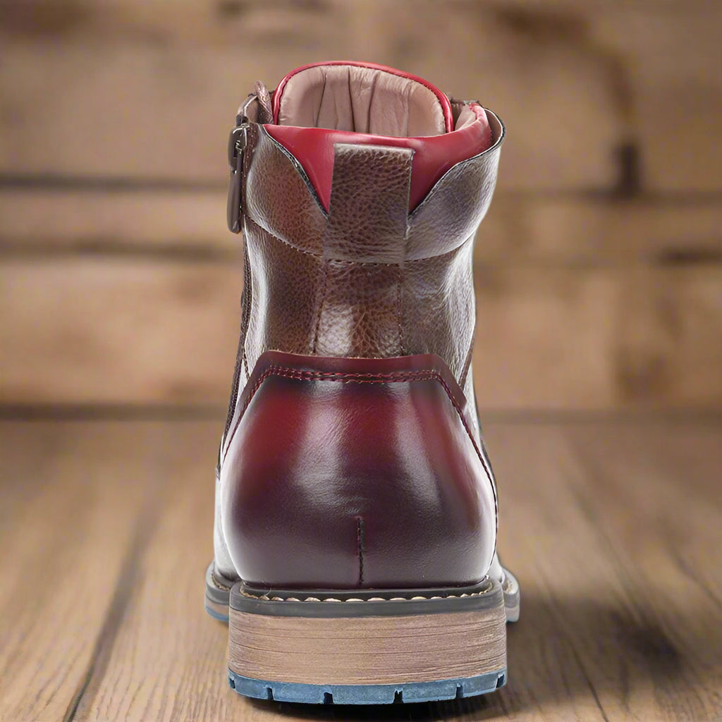 Zeke - Men's Classic Zip and Lace Boots