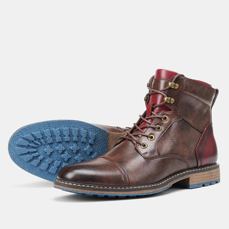 Zeke - Men's Classic Zip and Lace Boots